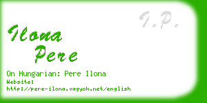 ilona pere business card